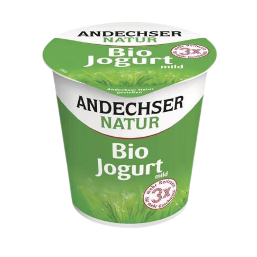 iogurtes naturais andechser 